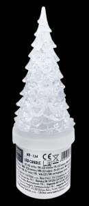 Svíčka Stromeček LED zelený blikaj plam