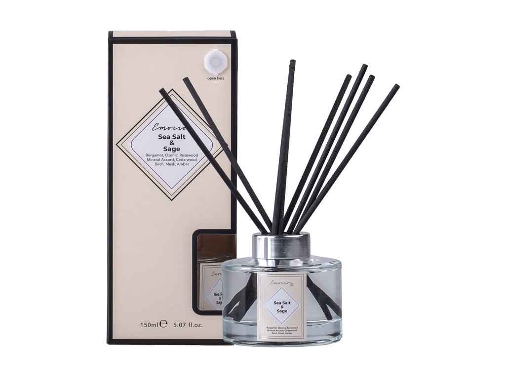 Emocio Diffuser Sea Salt & Sage, 150ml  vonná stébla