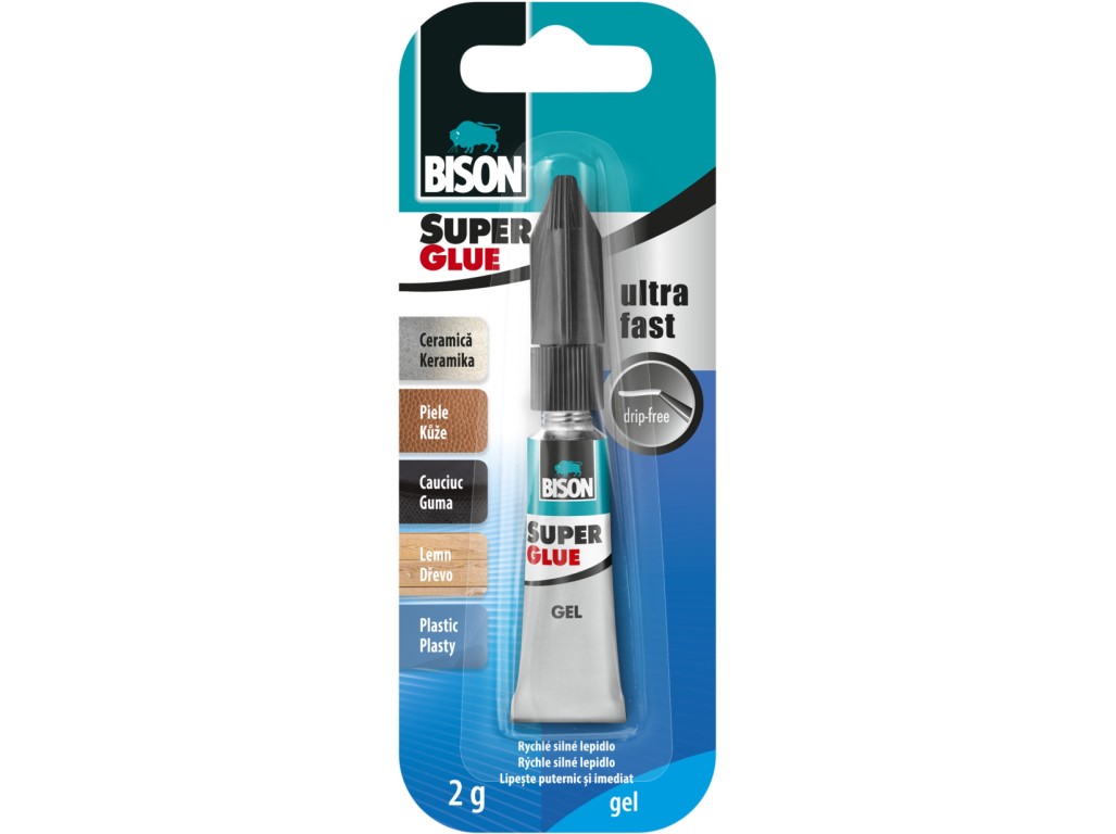 Vteřinové lepidlo BISON Super Glue Liquid - 3g