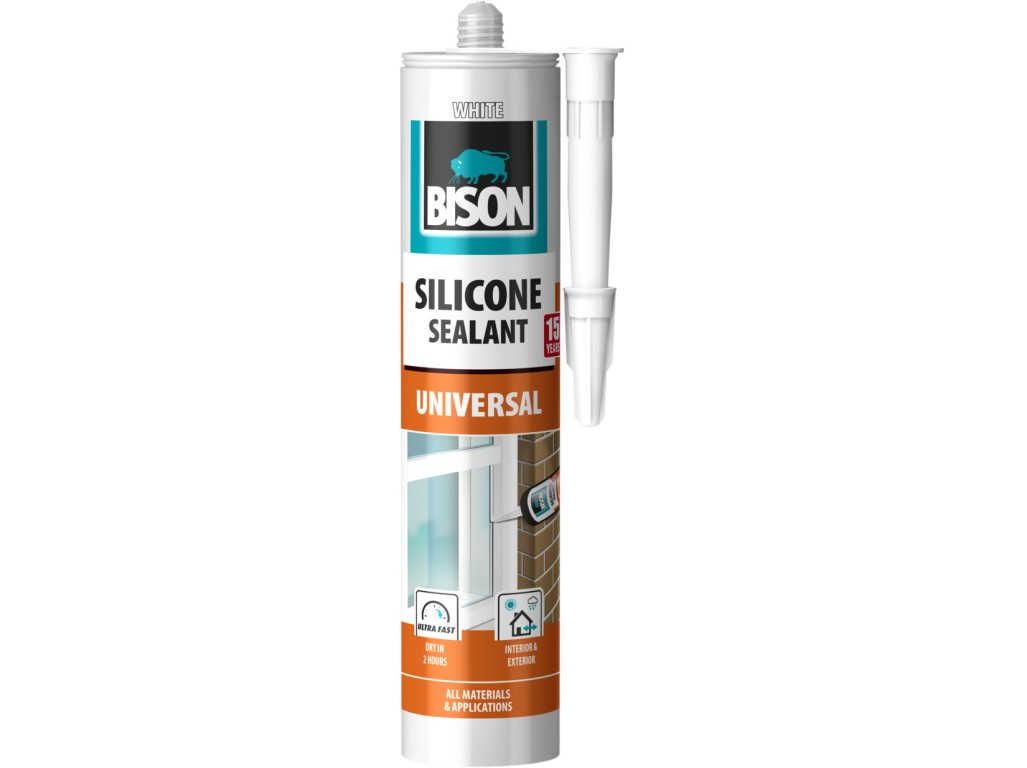 BISON Univerzální silikon bílý, 280 ml