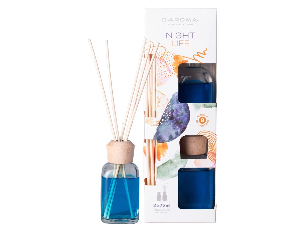 Diffuser D-Aroma Night Life  vonná stébla 2x75ml