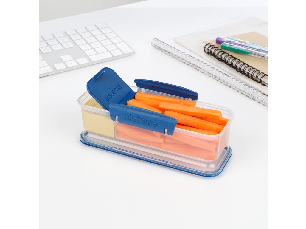 Sistema Svačinový box To Go Snack Attack s oddělenou přihrádkou 410 ml, mix barev