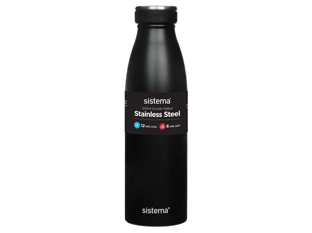 SISTEMA Hydrate Termoláhev Stainless Steel černá 500 ml
