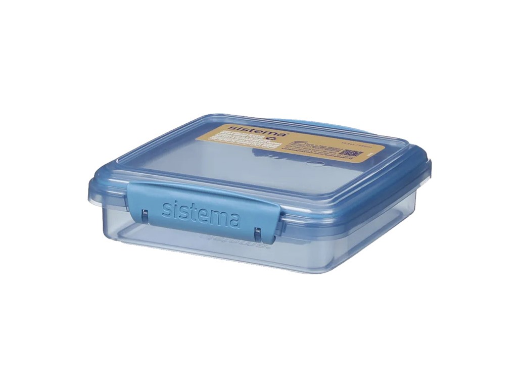 Sistema Svačinový box na toast Ocean Bound Sandwich 450 ml, modrá