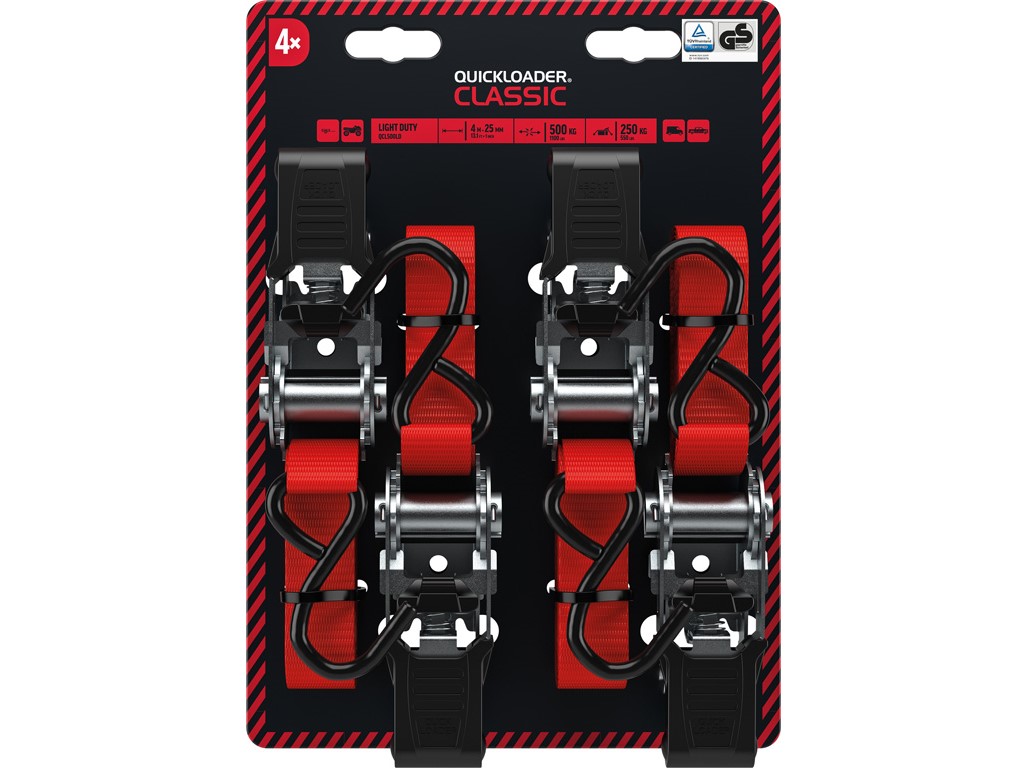 QUICKLOADER® Classic
 500 kg • 4 m x 25 mm • 4-pack