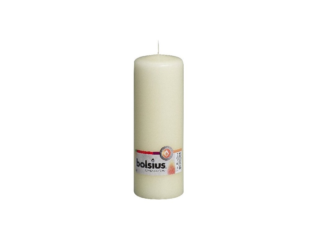 Bolsius svíčka Válec sl. kost RAL 70x200mm