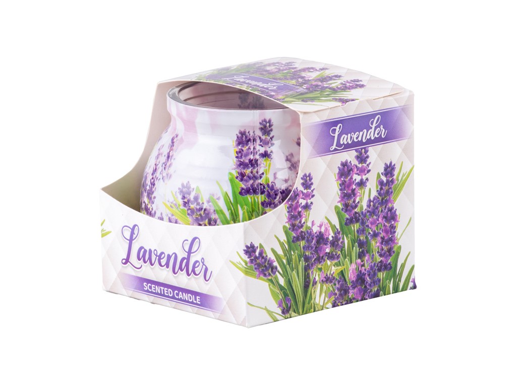 Vonná svíčka ve skle dekorační, Lavender 80 x 72 mm