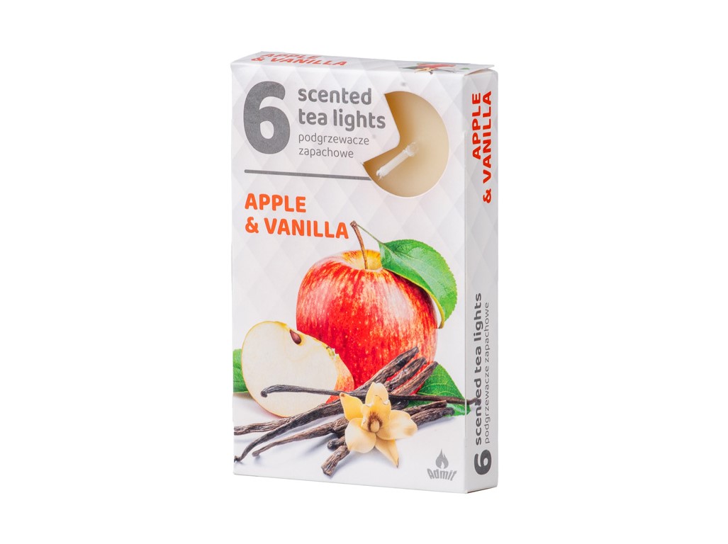 Vonné čajové svíčky 6ks, Apple Vanilla