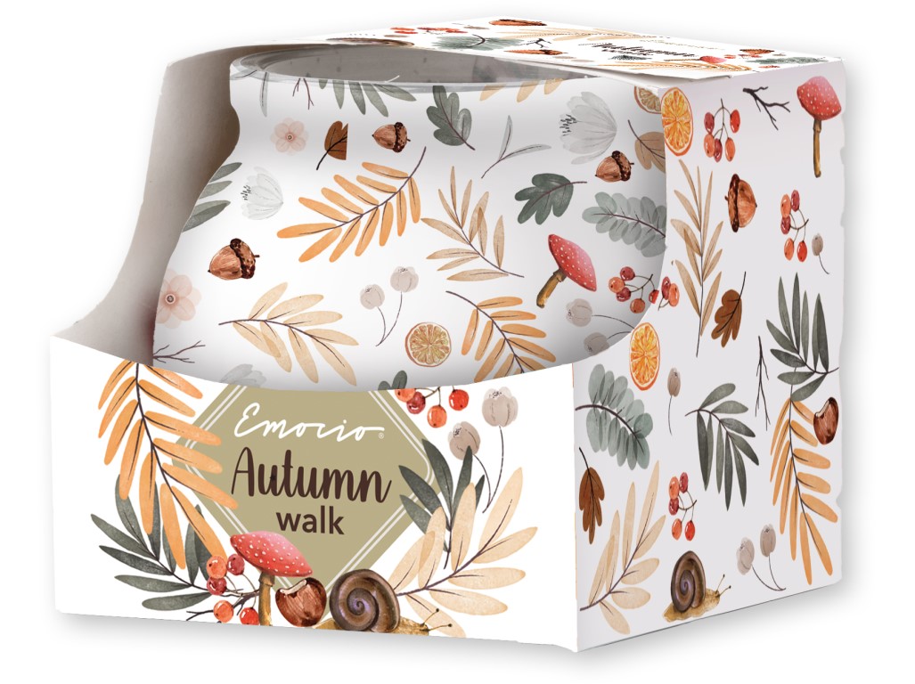 Emocio vonná svíčka ve skle Autumn Walk 80×72 mm