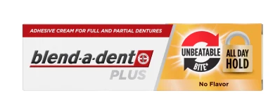Blend-a-dent Plus adhezivní krém, bezkonkurenční fixace, bez fluoridů, 40 g