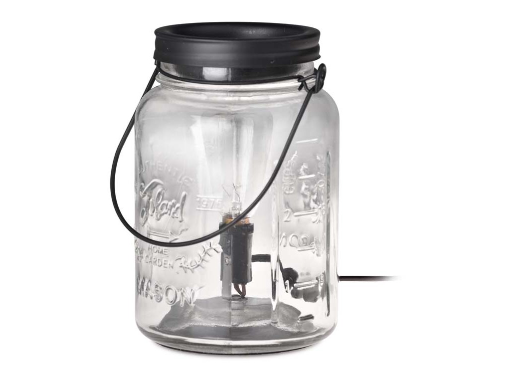 Candle Warmers elektrická Aromalampa Edison Bulb Glaas Mason Jar