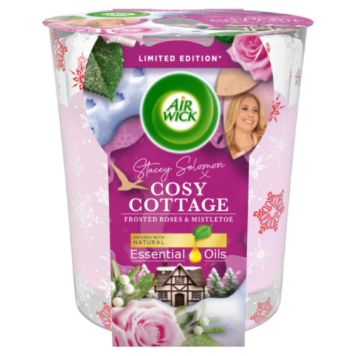 Air Wick Vonná svíčka Cosy Cottage Frosted Rose&Mistletoe 105 g