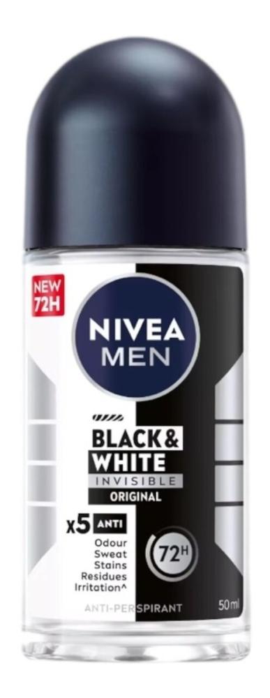 Nivea Roll-on Men 50ml B&W Invisible (Indonesia) Ks