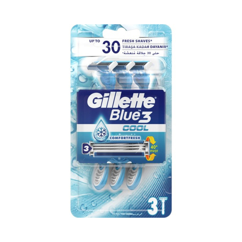 Gillette Jednorázový strojek Blue3 3ks Cool Ks