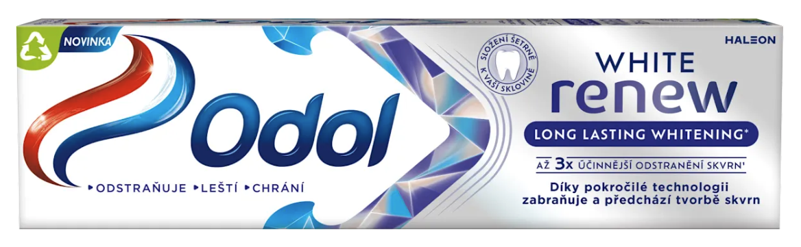 Odol White Renew Long Lasting Whitening zubní pasta s fluoridem 75ml