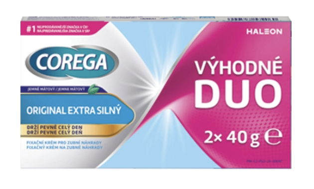 Corega Fixačný krém 2x40g Extra silný