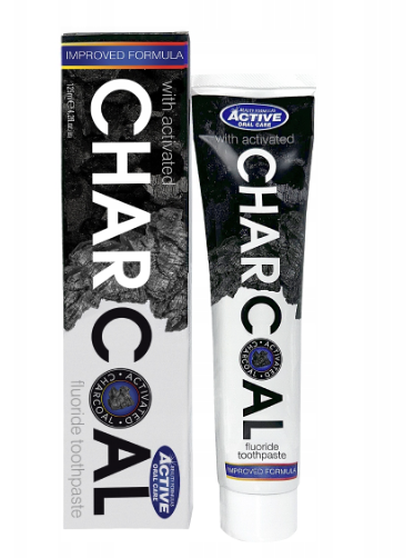 Levně Beauty Formulas Charcoal zubní pasta s aktivním uhlím 125 ml
