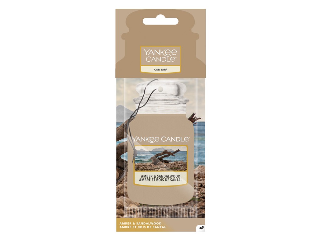 Yankee Candle Amber & Sandalwood vonná visačka 1 ks