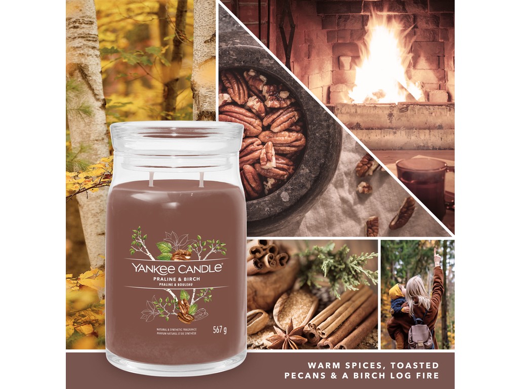YANKEE CANDLE PRALINE & BIRCH SIGNATURE VELKÝ