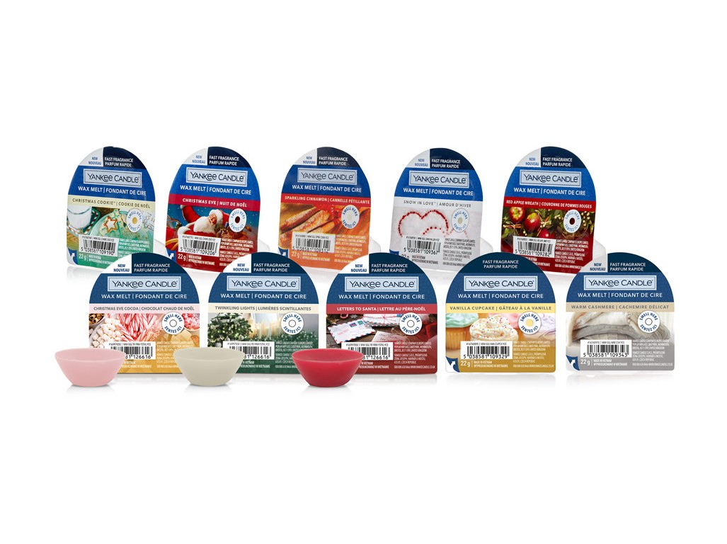 YANKEE CANDLE TESTOVACÍ SADA 10KS VONNÝCH VOSKŮ