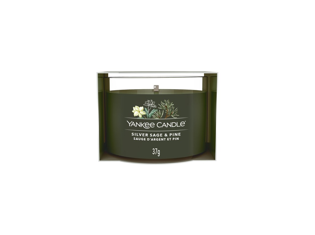 Yankee Candle Silver Sage & Pine vonná svíčka Signature 37 g