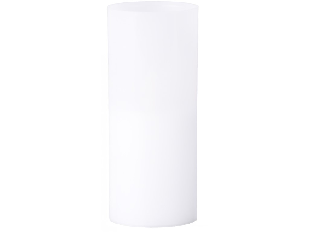 Hřbitovní LED válec bílý, 60 dní, žlutě svítící