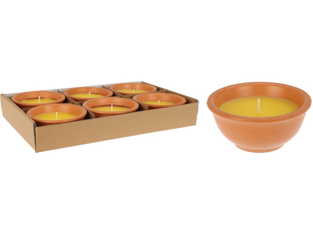 Citronella v terakotě 110x110x50mm