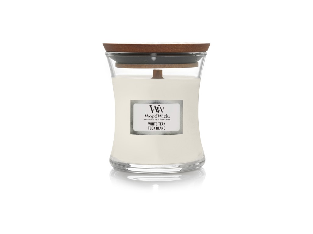 Woodwick White Teak váza malá