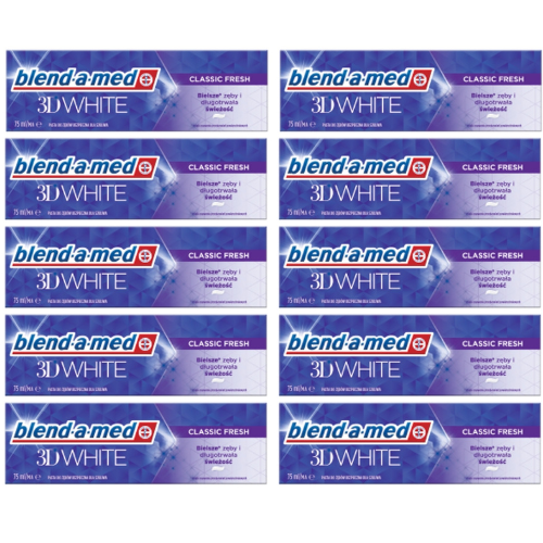 Levně Blend-a-med pasta 3D White 10x75ml
