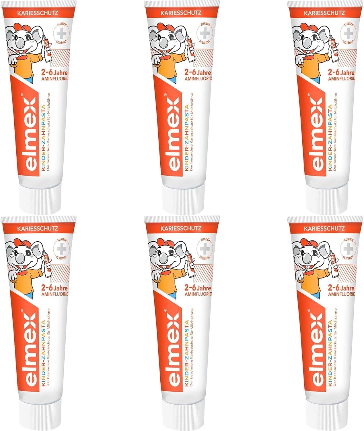 Levně Elmex dětská zubní pasta 6x50ml