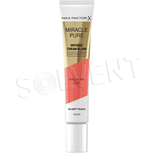 Levně Max Factor Miracle Pure Infused Cream Blush hydratační krémová tvářenka 06 Soft Peach 15 ml