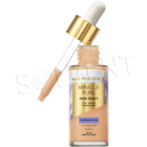Levně Max Factor Miracle Pure Skin Reset 2in1 Serum Foundation Make-up 30-40 Fair To Light 30 ml
