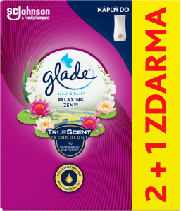 Levně Glade náplň osvěžovače vzduchu Touch Fresh Relaxing Zen 3× 10 ml