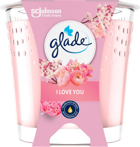 Levně Glade svíčka vonná I Love You, 112 g