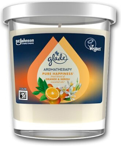 Levně Glade Aromatherapy svíčka vonná Pure Happiness, 170 g