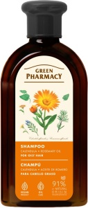 Levně Green Pharmacy šampon na mastné vlasy s měsíčkem a rozmarýnem 350 ml
