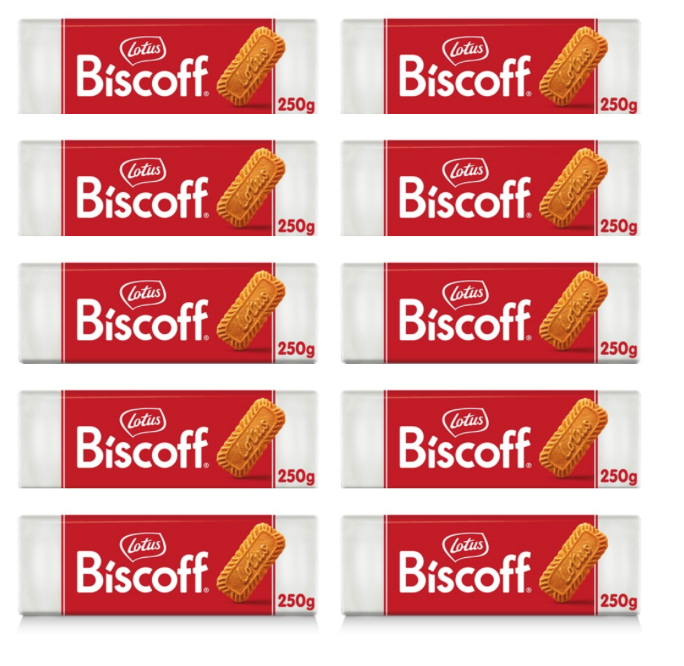 Levně Lotus Biscoff Sušenky karamelizované 10 x 250 g