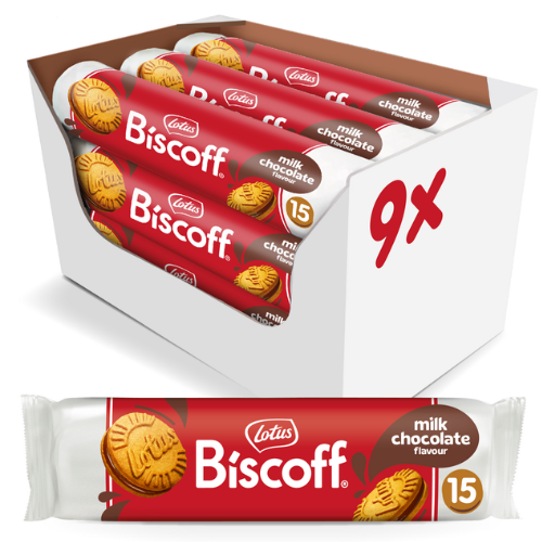 Lotus Biscoff s mléčnou čokoládou 9 x 150 g