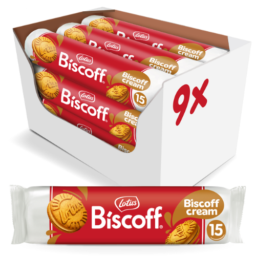 Levně Lotus Biscoff Sandwich s Biscoff krémem 9 x 150 g
