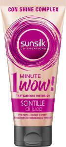 Levně Sunsilk maska pro lesklé vlasy Scintille Di Luce 1 Minute Wow, 180 ml