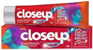 Closeup Everfresh Red Hot zubní pasta, 90 g