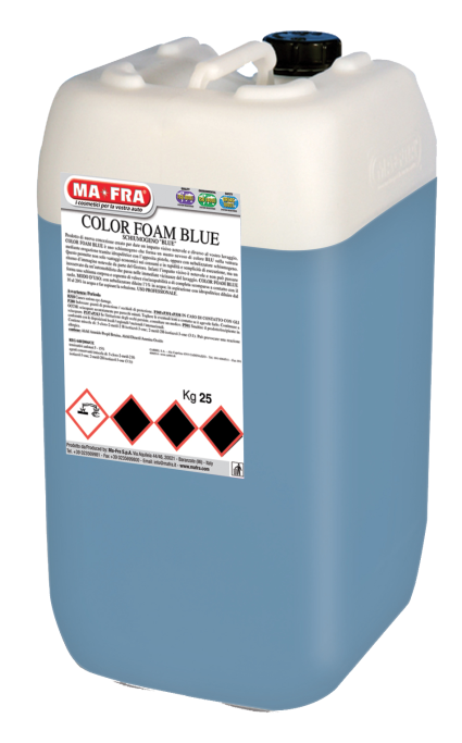 COLOR FOAM  modrý - pěnicí prostředek - 25kg