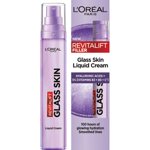 L’Oréal Paris Revitalift Filler Glass Skin intenzivní vyživující krém na vodní bázi 50 ml