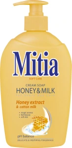 Tekuté mýdlo Mitia - honey & milk, 500 ml