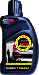 Levně Tempo Renoplast s černidlem leštěnka k čištění tmavých plastů, 300 ml