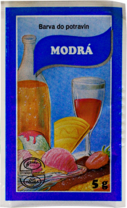 Aroco práškové potravinářské barvivo, modrá, 5 g