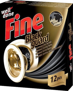 Well Done Fine Black Guard ubrousky pro obnovu černé, 12 ks