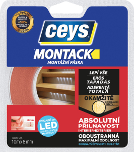Levně Ceys Montack montážní páska pro led kabely, 18 mm × 10 m
