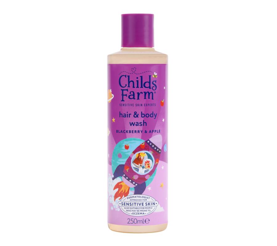 CHILDS FARM Mycí emulze na vlasy a tělo ostružina a jablko, 250 ml