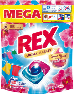 Levně REX prací kapsle Aromatherapy Orchid Color 60 praní, 720g